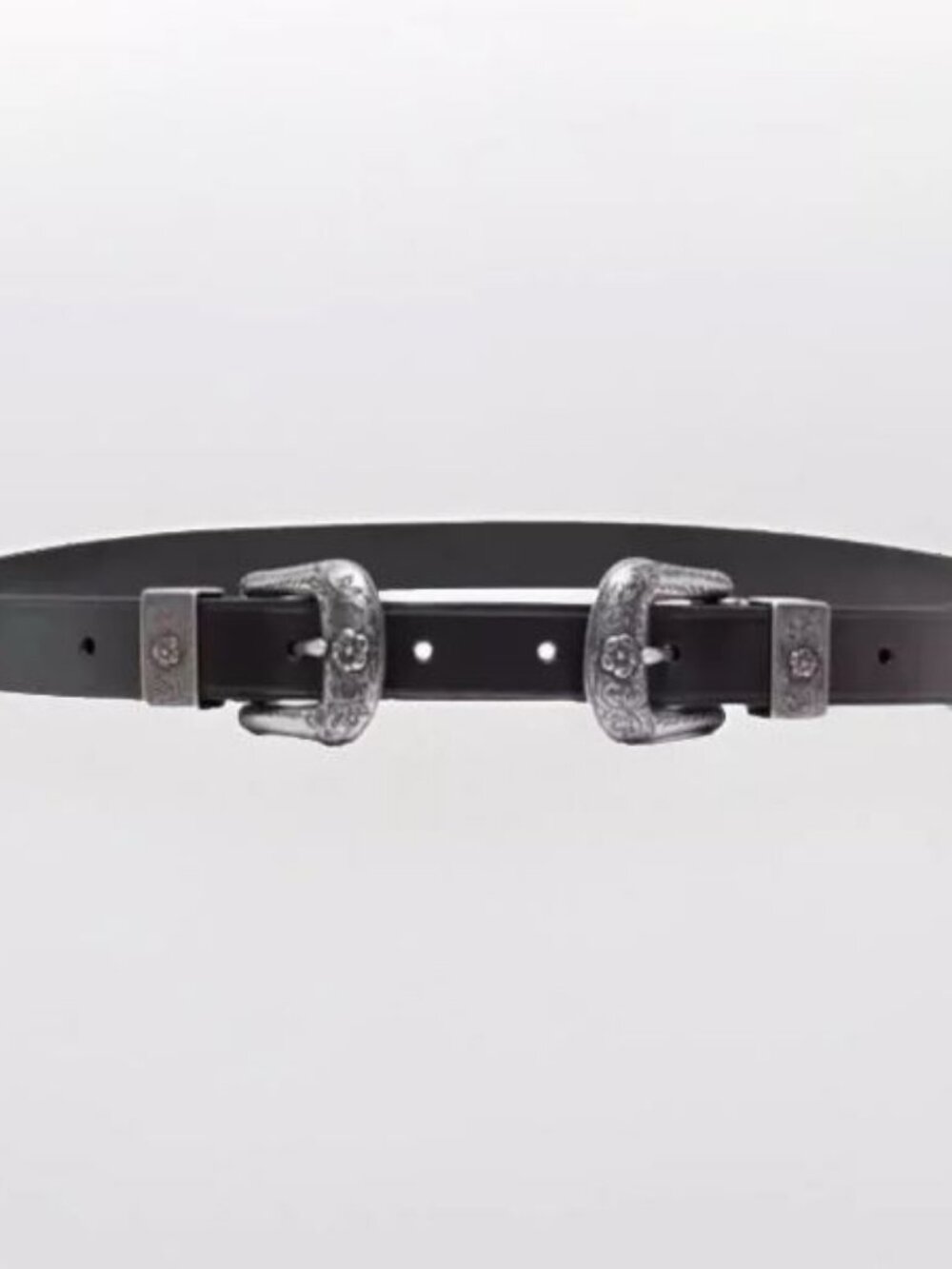 Lauren Ralph Lauren Double Buckle Western Belt
